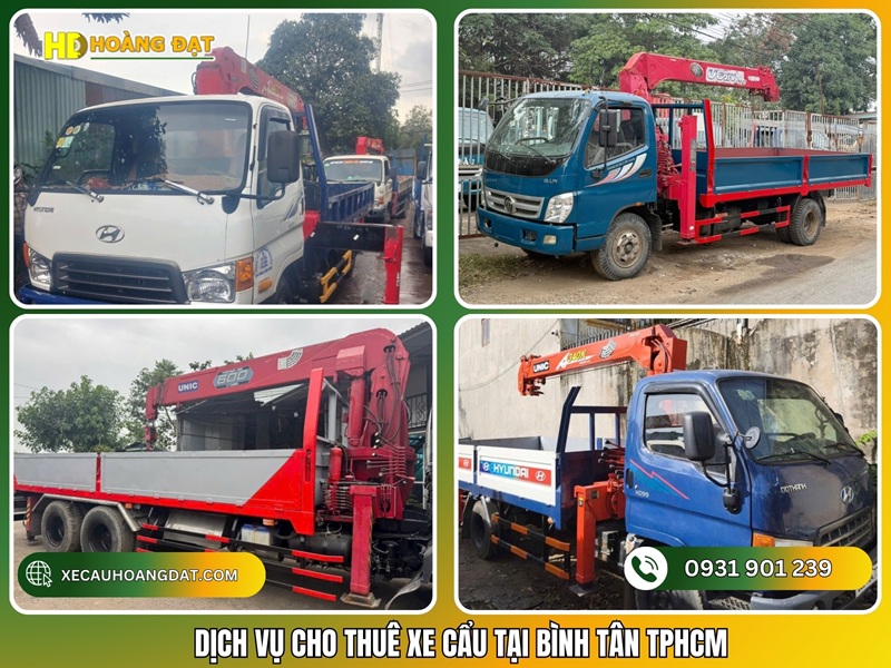 9 ưu điểm khi thuê xe cẩu của công ty Xe Cẩu Hoàng Đạt tại Quận Bình Tân